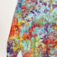 M | Ice Dye Rainbow Multicolour Hand Dyed Pullover Hoodie