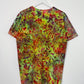 L | Ice Dye Rainbow Multicolour Hand Dyed Ice Tie Dye T-Shirt