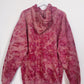 L | Ice Dye Crushed Raspberry Hand Dyed Pullover Hoodie