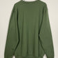 XL | Green Toadstool Mushroom Hand Embroidered Sweatshirt | Minor Fault