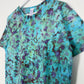 L | Blue Purple Ice Dye Hand Dyed T-Shirt
