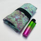 Handmade Purple, Blue and Green Ice Dyed Tobacco Pouch