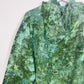 M | Ice Dye Dark Green Hand Dyed Pullover Hoodie