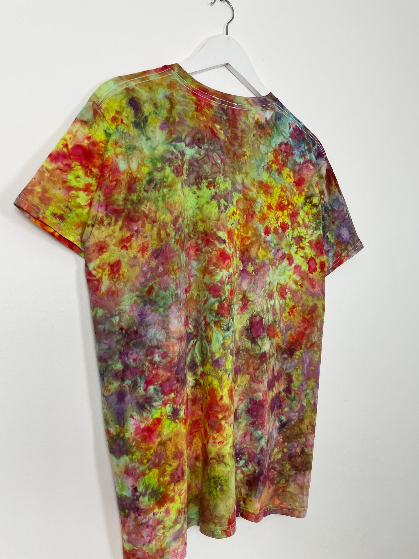 M | Ice Dye Rainbow Multicolour Hand Dyed Ice Tie Dye T-Shirt