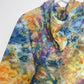 S | Ice Dye Blue Sunrise Multicolour Hand Dyed Pullover Hoodie