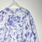 XL| Ice Dye Lilac Hand Dyed Sweatshirt