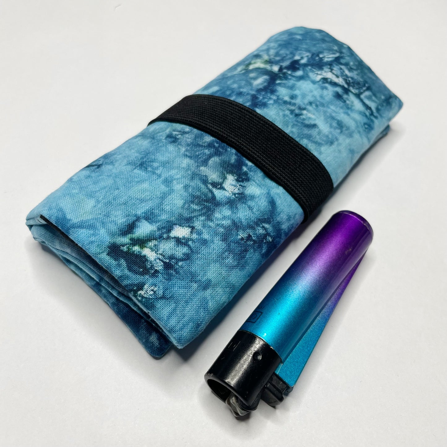 Handmade Ocean Blue Ice Dye Tobacco Pouch