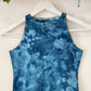 Ice Dye Ocean Blue Crop Vest