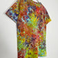 S | Ice Dye Rainbow Multicolour Hand Dyed Ice Tie Dye T-Shirt