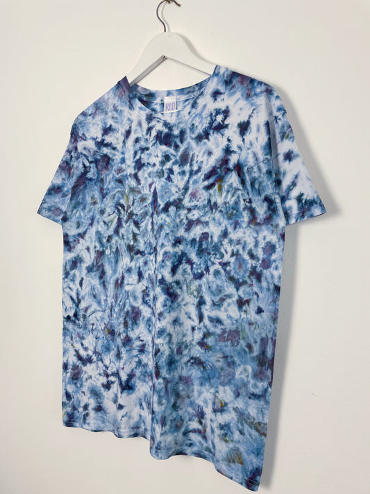 M | Ice Dye Frozen Waves Hand Dyed Ice Tie Dye T-Shirt