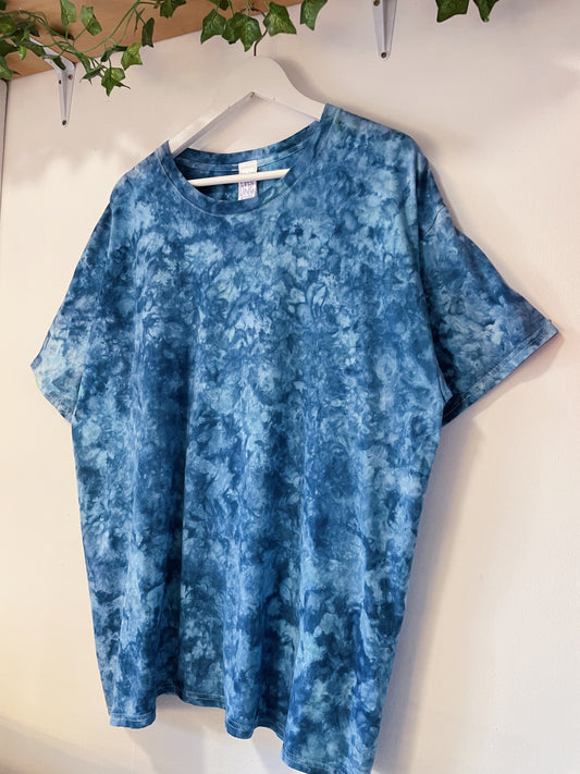 XXL | Ocean Blue Ice Dye T-Shirt
