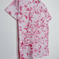S | Ice Dye Pink Hand Dyed Ice Tie Dye T-Shirt