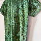 S | Ice Dye Dark Green Hand Dyed Ice Tie Dye T-Shirt