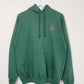 M | Mushroom Hoodie Green Hand Embroidered | Minor Display Damage