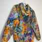 M | Ice Dye Blue Sunrise Multicolour Hand Dyed Pullover Hoodie