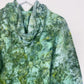 S | Ice Dye Dark Green Hand Dyed Pullover Hoodie
