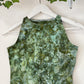 Ice Dye Green Crop Vest