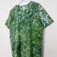 L | Ice Dye Dark Green Hand Dyed Ice Tie Dye T-Shirt