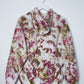 M | Ice Dye Dusty Pink and Brown Hand Dyed Pullover Hoodie
