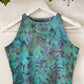 Ice Dye Blue/Purple/Green Crop Vest