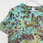 L | Blue Orange Purple Ice Dye Hand Dyed T-Shirt