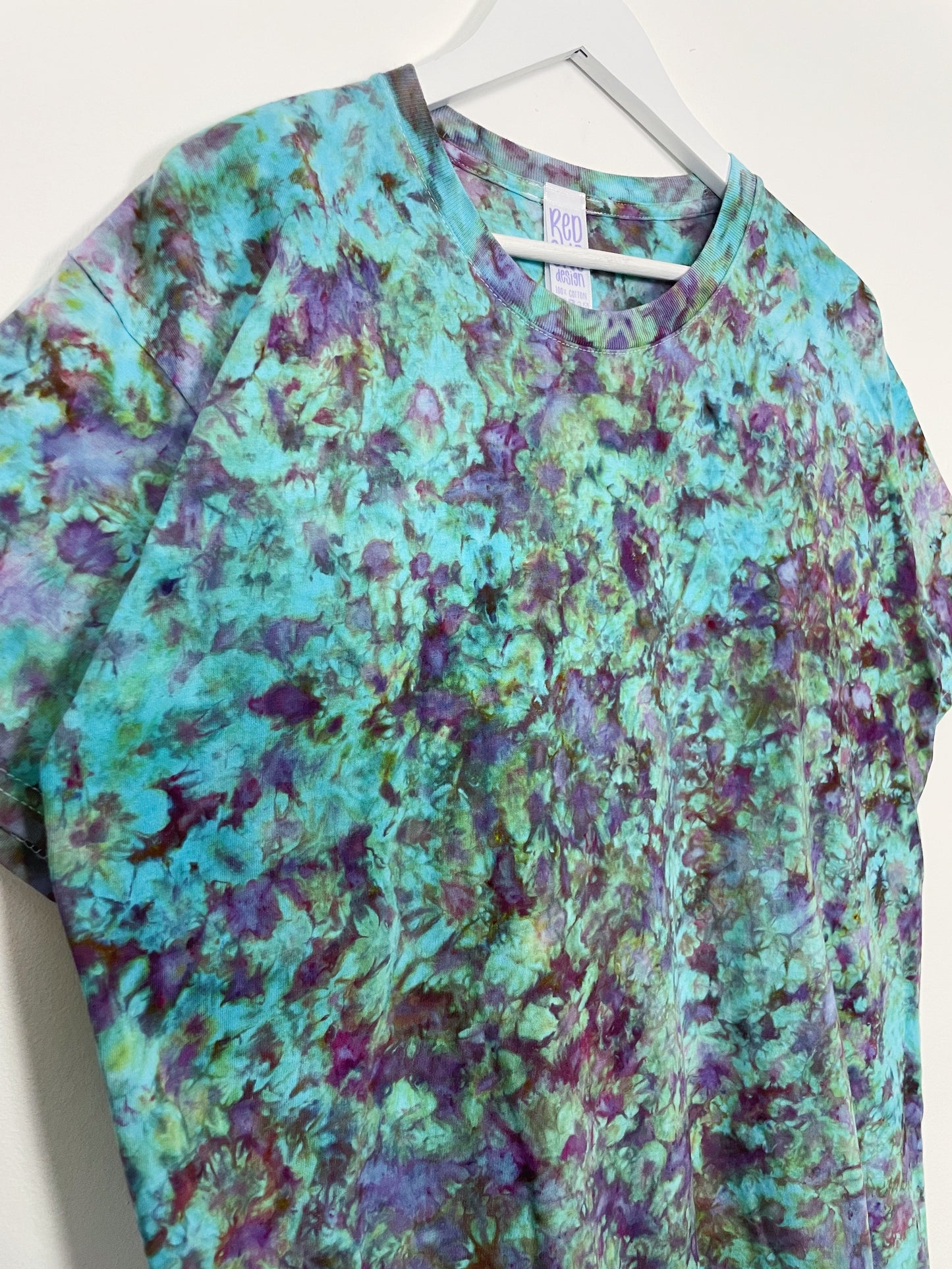 XL | Ice Dye Amethyst Jungle Hand Dyed Ice Tie Dye T-Shirt