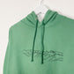 Mountain - Green Hand Embroidered Unisex Hoodie
