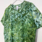 L | Ice Dye Dark Green Hand Dyed Ice Tie Dye T-Shirt