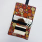 Handmade Tobacco Pouch | Black Floral Print Rolling Tobacco Storage Cover