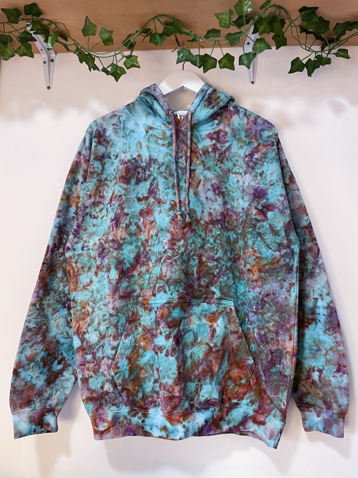 L | Ice Dye Hand Dyed Pullover Hoodie