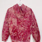 S | Ice Dye Crushed Raspberry Hand Dyed Pullover Hoodie