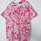 XL | Ice Dye Pink Hand Dyed Ice Tie Dye T-Shirt