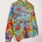 M | Ice Dye Rainbow Multicolour Hand Dyed Pullover Hoodie
