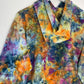 M | Ice Dye Blue Sunrise Multicolour Hand Dyed Pullover Hoodie