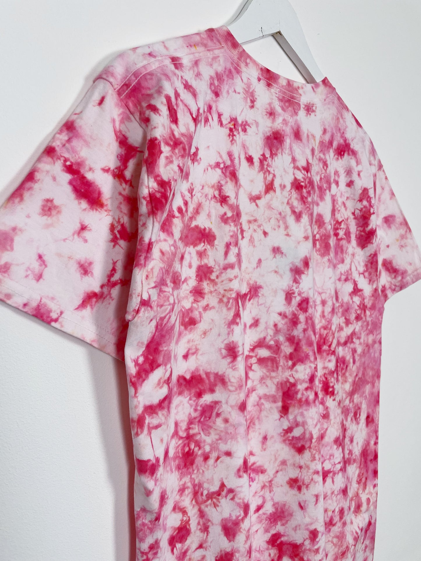 M | Ice Dye Pink Hand Dyed Ice Tie Dye T-Shirt