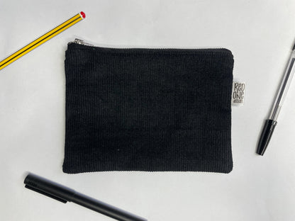 Handmade Corduroy Zip Pouch | Cord Pencil Case | Coin Purse Make-up Pouch