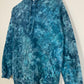 S | Ice Dye Ocean Blue Hand Dyed Pullover Hoodie