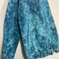 S | Ice Dye Ocean Blue Hand Dyed Pullover Hoodie