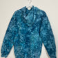S | Ice Dye Ocean Blue Hand Dyed Pullover Hoodie