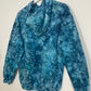 S | Ice Dye Ocean Blue Hand Dyed Pullover Hoodie