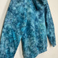 S | Ice Dye Ocean Blue Hand Dyed Pullover Hoodie