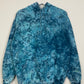 M | Ice Dye Ocean Blue Hand Dyed Pullover Hoodie