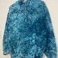 M | Ice Dye Ocean Blue Hand Dyed Pullover Hoodie