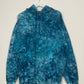 XL | Ice Dye Ocean Blue Hand Dyed Pullover Hoodie
