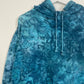 XL | Ice Dye Ocean Blue Hand Dyed Pullover Hoodie