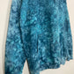 XL | Ice Dye Ocean Blue Hand Dyed Pullover Hoodie