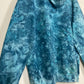 XL | Ice Dye Ocean Blue Hand Dyed Pullover Hoodie