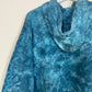 XL | Ice Dye Ocean Blue Hand Dyed Pullover Hoodie