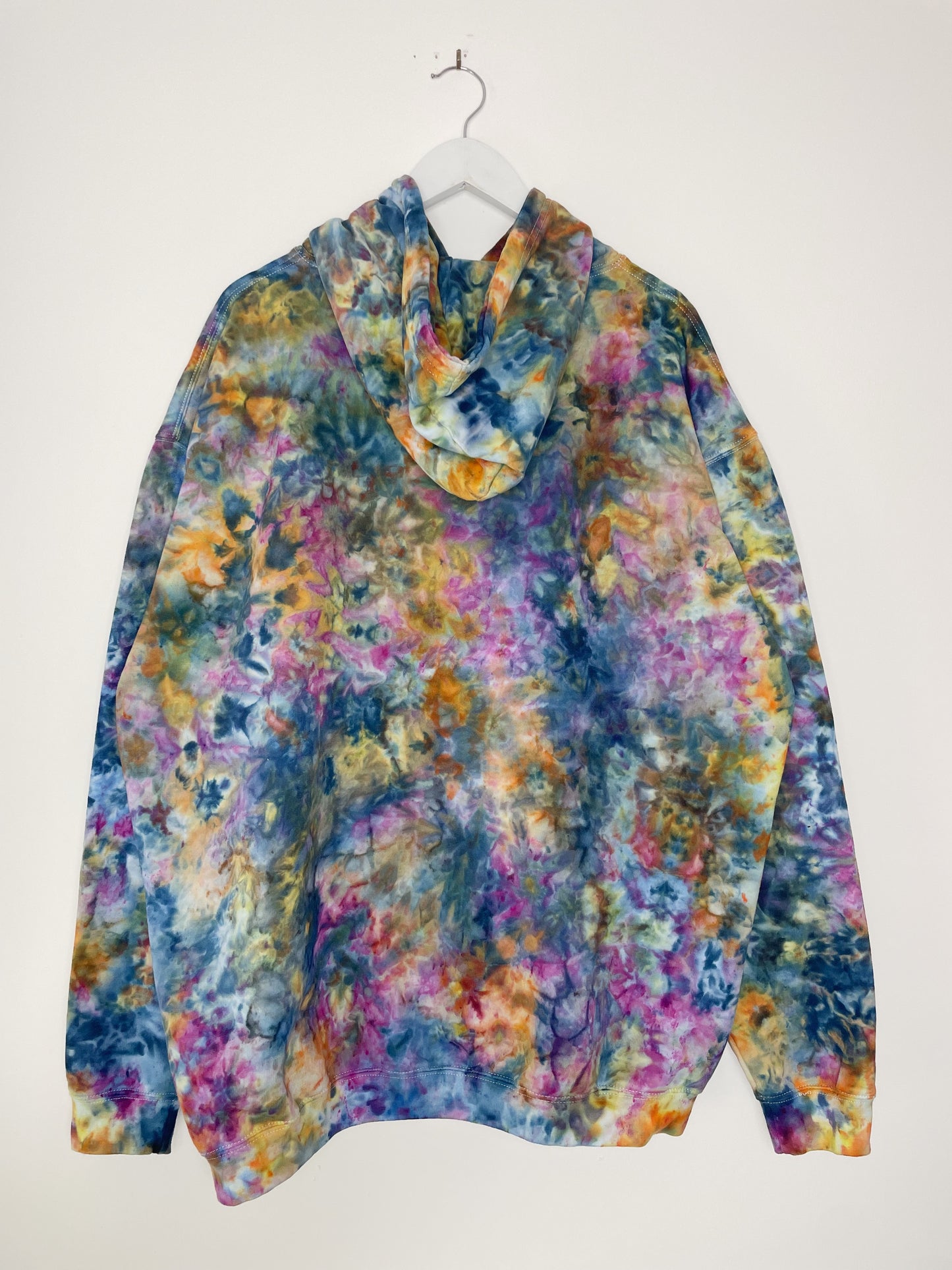 XXL | Ice Dye Blue Sunrise Hand Dyed Pullover Hoodie