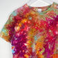 S | Ice Dye Rainbow Multicolour Hand Dyed Ice Tie Dye T-Shirt